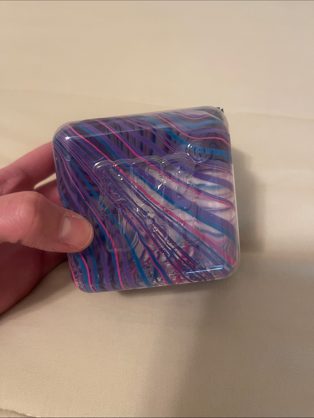 NeeDoh Nice Berg Swirl Super Solid Squish - Purple & Blue - Picture 3 of 6